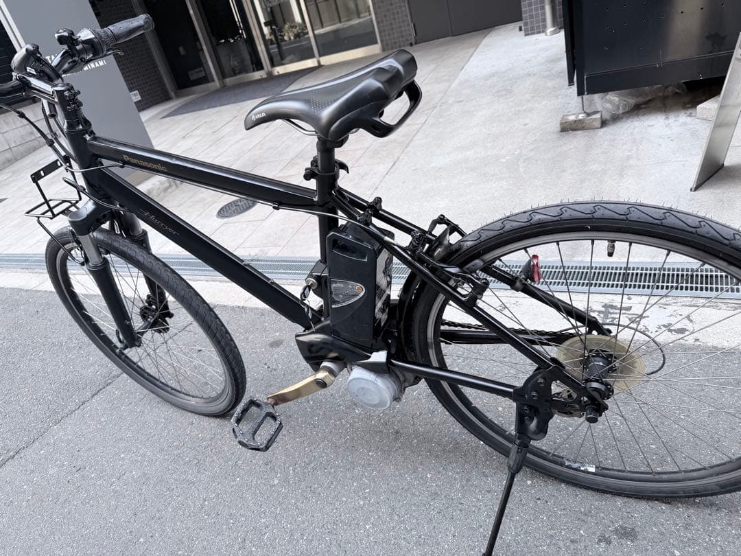 大阪府　Panasonic 電動アシスト自転車 スポーツタイプ 黒