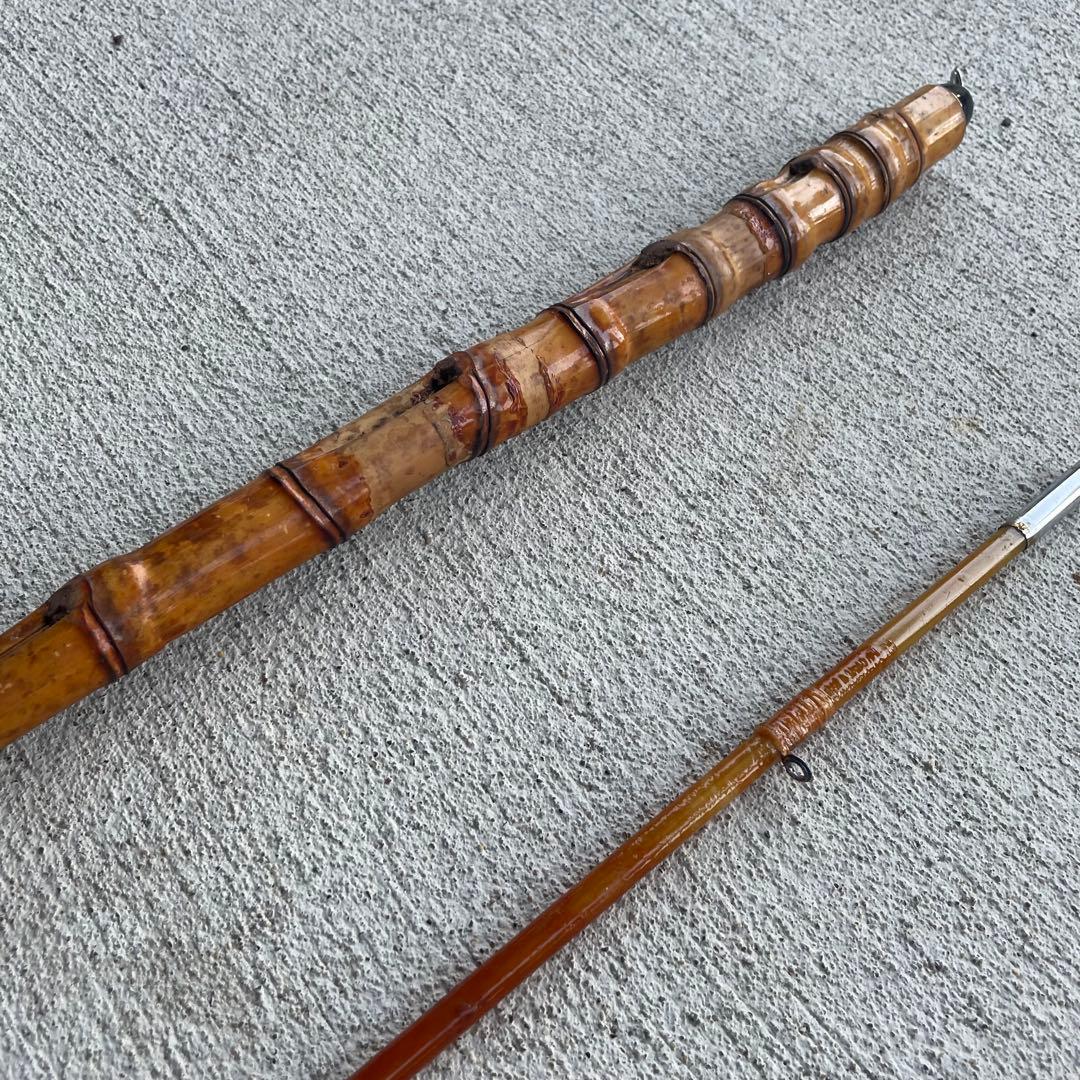 珍品☆手製和竿 8尺 2.4m 布袋竹 チヌ釣り ヘチ釣り 落とし込み ダンゴ