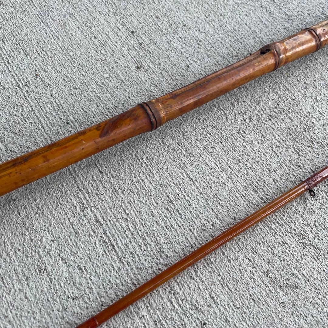 珍品☆手製和竿 8尺 2.4m 布袋竹 チヌ釣り ヘチ釣り 落とし込み ダンゴ
