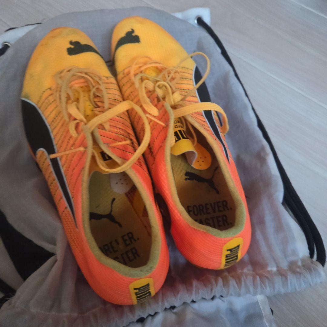 PUMA ULTRAWEAVE スパイクシューズ オレンジ