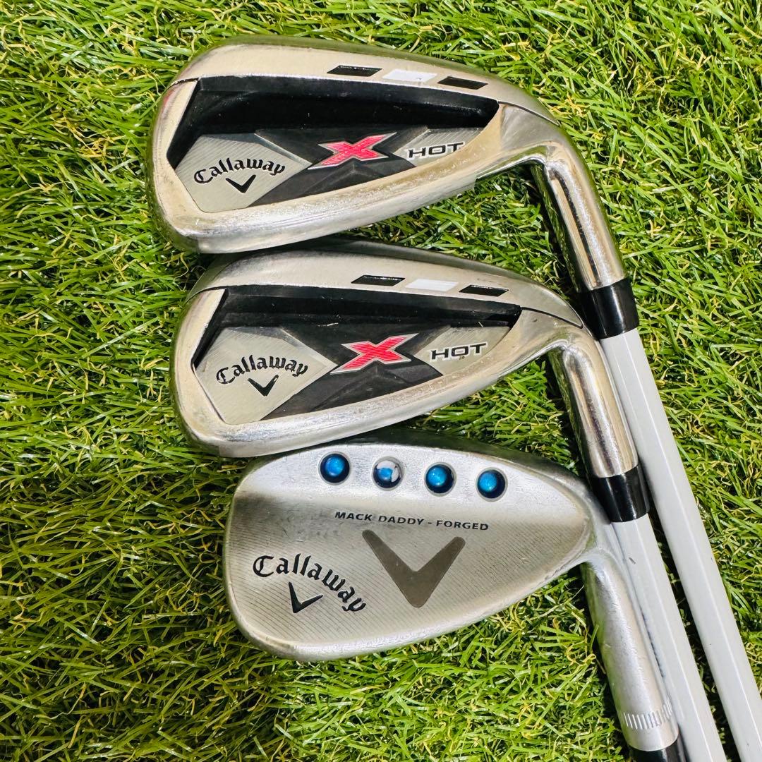 【男性用】Callaway X HOT アイアンセット 6本 ウェッジ付き