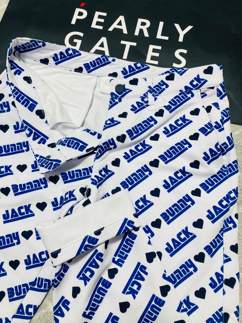 新品 ジャックバニー 2WAYストレッチツイルボンディングパンツ(4)M/白