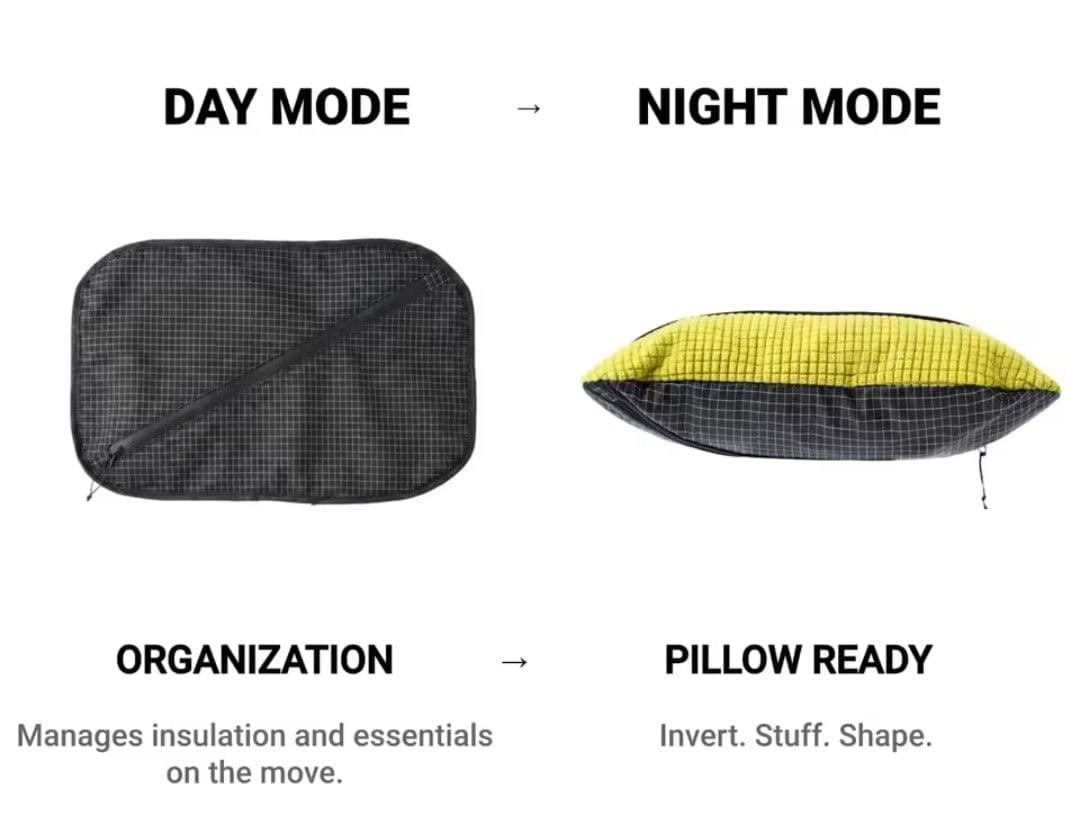 UL Stuff Sack Pillow 53g 軽量 ピロー Yellow