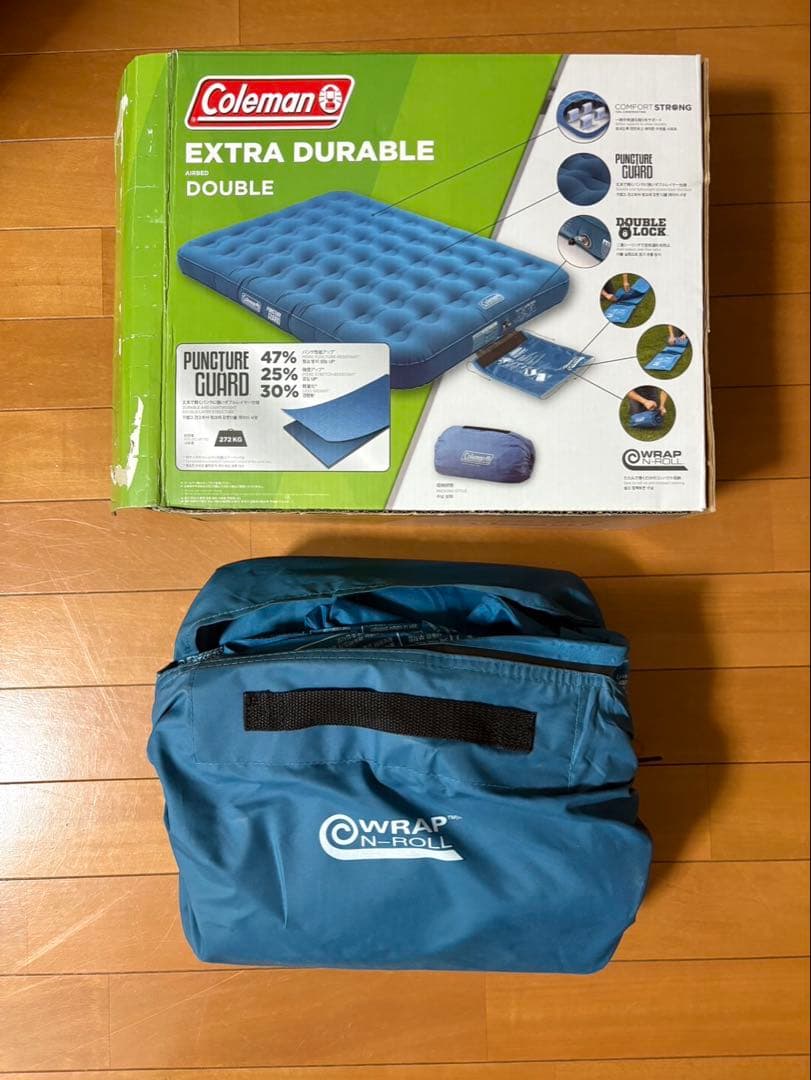 未使用品　Coleman EXTRA DURABLE ダブルエアマット