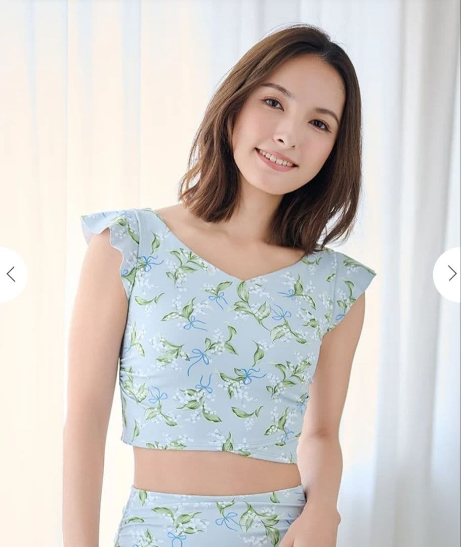 【完売品】スプリングフラワーグレースカシュクールトップス　スズランLサイズ