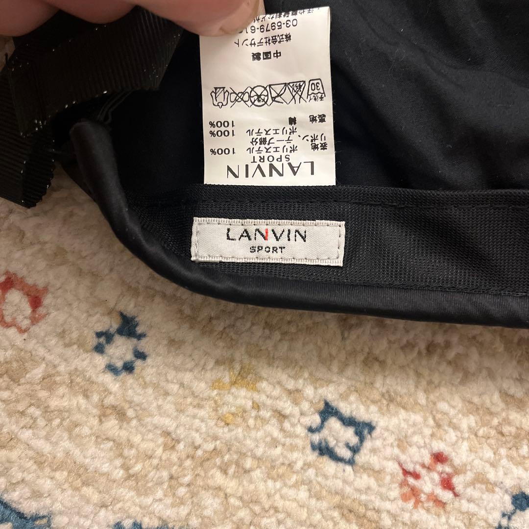 LANVIN SPORT ブラックキャップ 調整可能