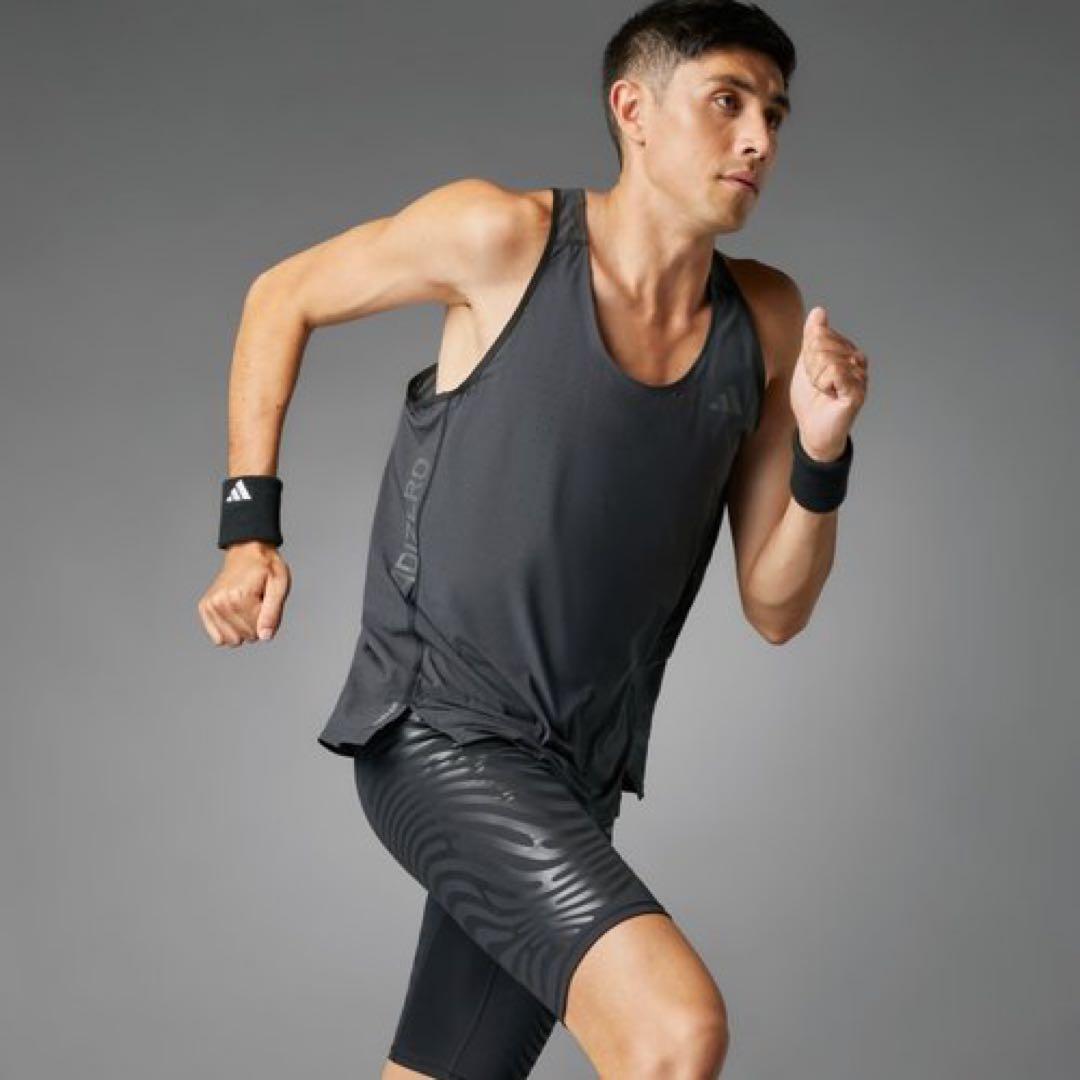 新品 アディダス　メンズ　アディゼロ　adizero ランニング　シングレット