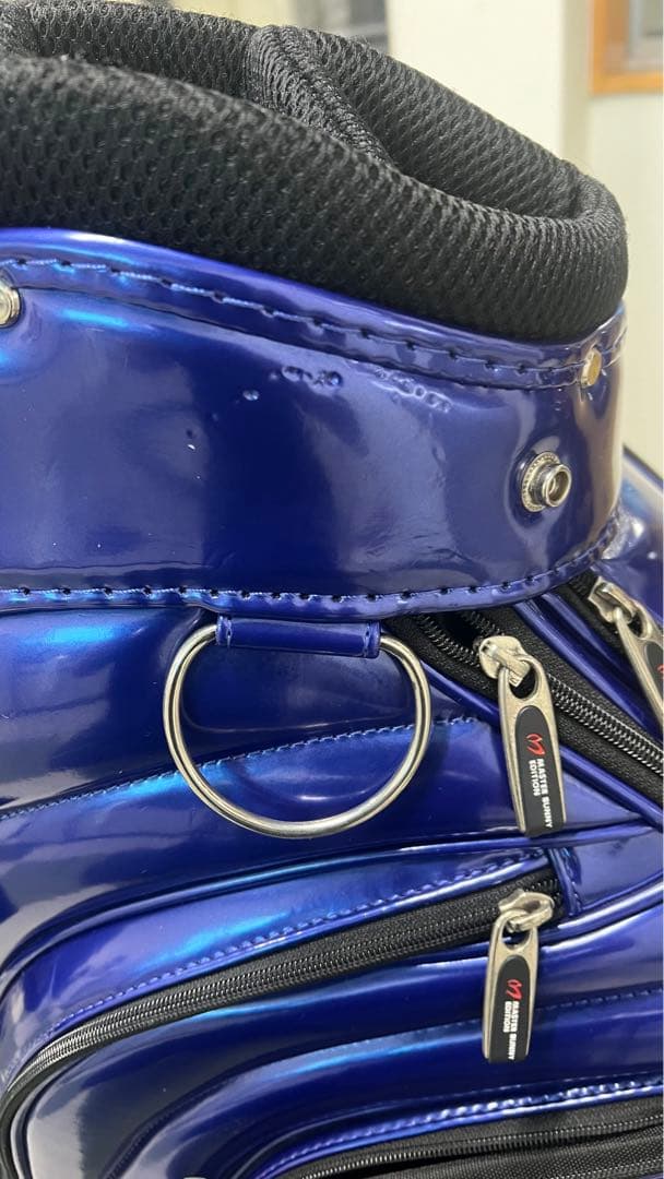 マスターバニーエディション キャディーバック エナメル 青