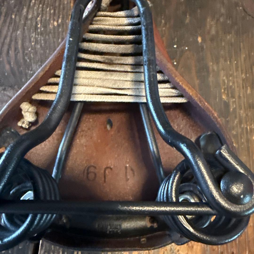 BROOKS レザーサドル ダブルスプリング ブラウン