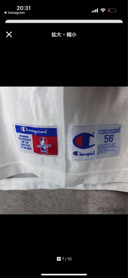 美品　76ers ユニフォーム　レプリカ　ゲームシャツ　白　Champion