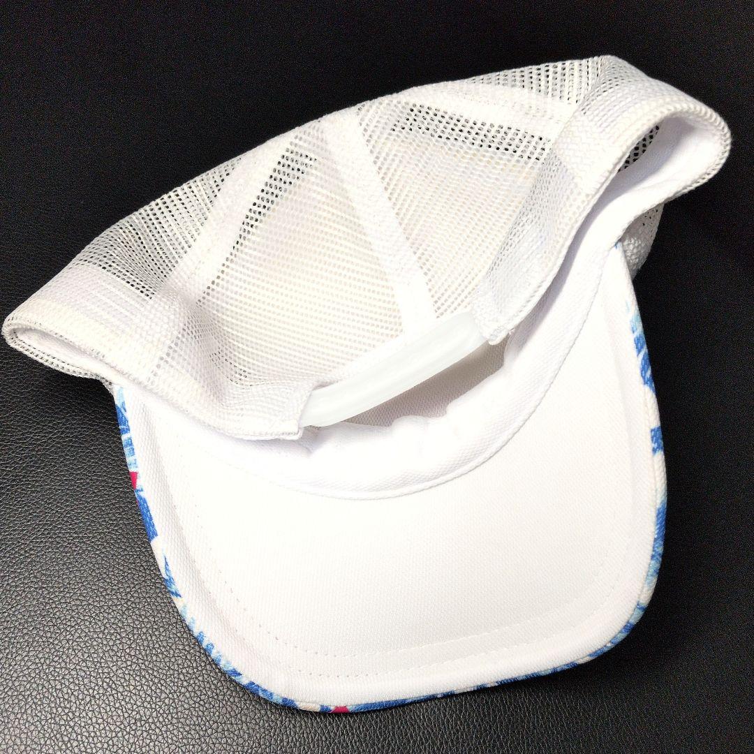 YONEX メッシュキャップ 青い葉柄