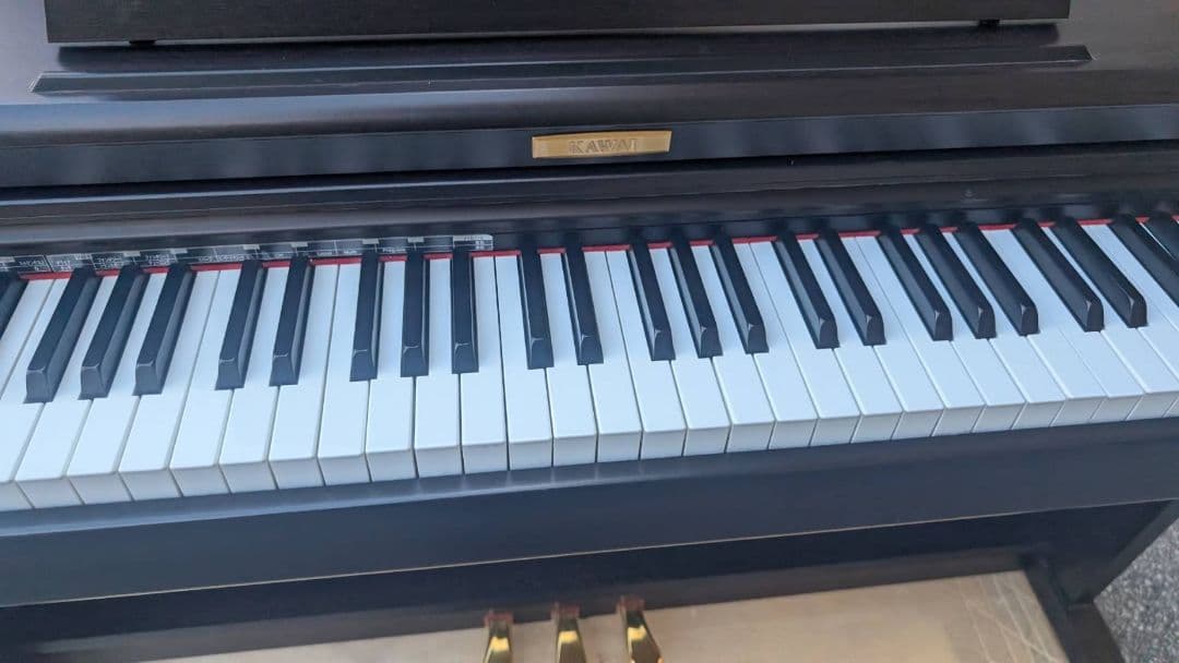 送料込み CN22 KAWAI 電子ピアノ 08年製 美品 ★COLORブラウン
