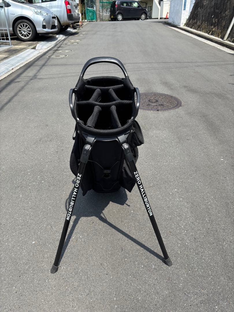ZERO HALLIBURTON ゴルフスタンドバッグ　黒　美品