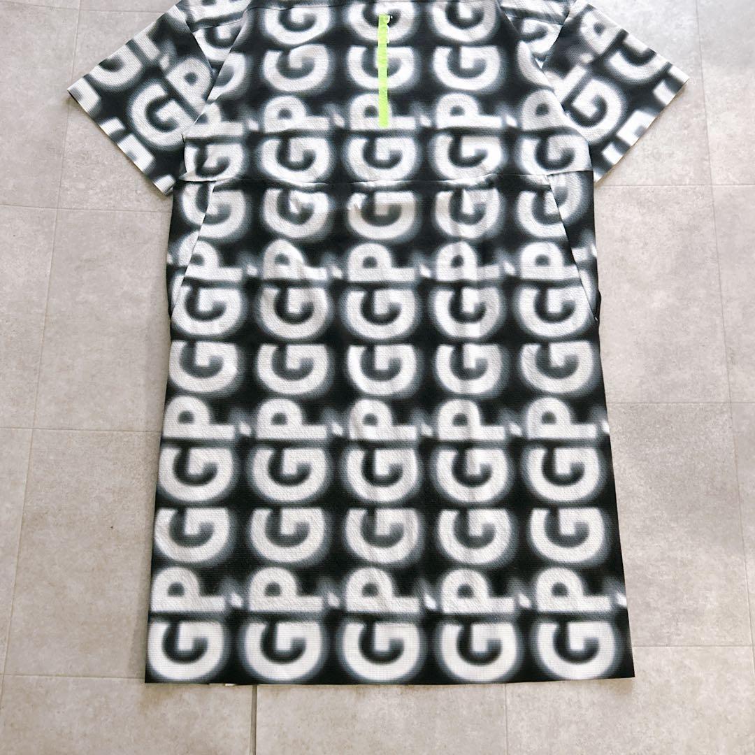 美品✨ パーリーゲイツ ポロシャツワンピース PGG 総柄 ストレッチ 24SS