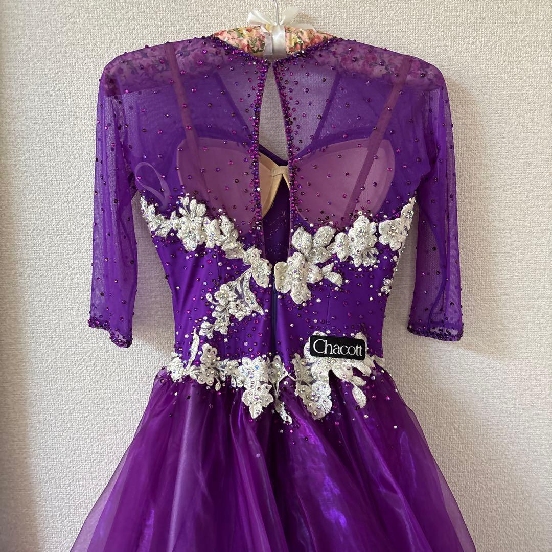 チャコット　美品❗パープルのモダンドレス✨　Ｓサイズ