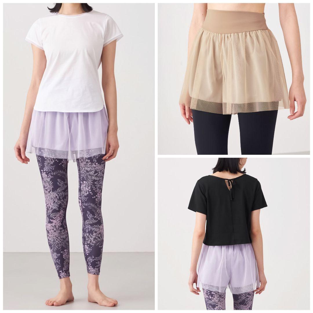 S チャコット 未使用 チュールパンツ ＊バレエ ヨガウェア ショートパンツ