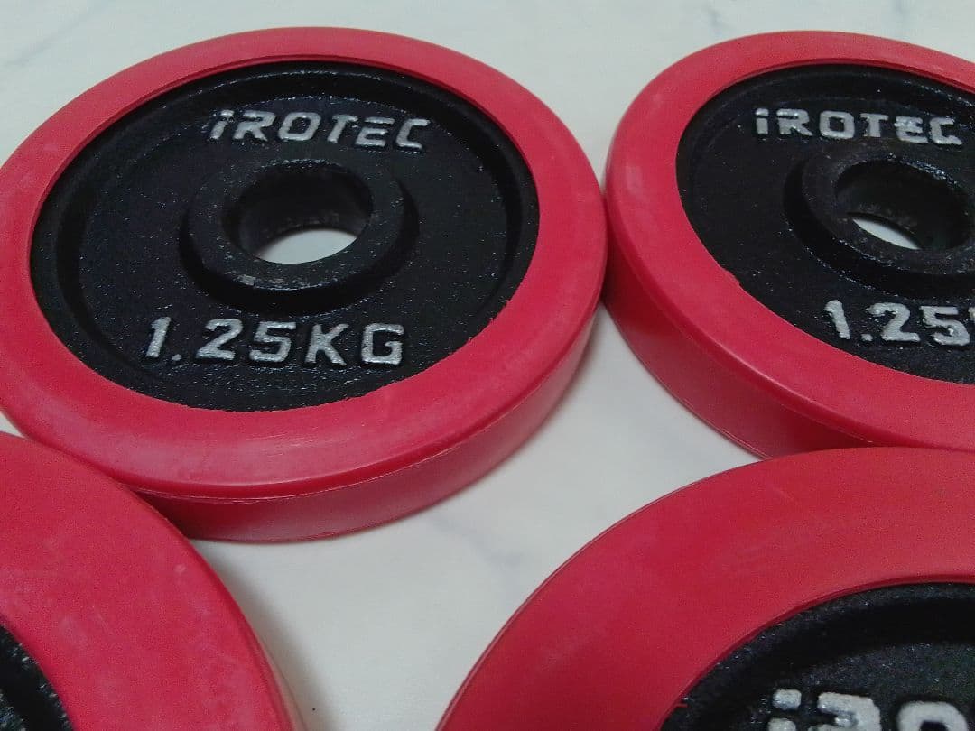 アイロテック iROTEC ラバー付 ダンベル プレート 合計20kg ①