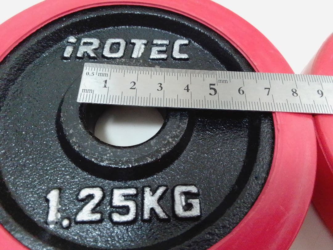 アイロテック iROTEC ラバー付 ダンベル プレート 合計20kg ①