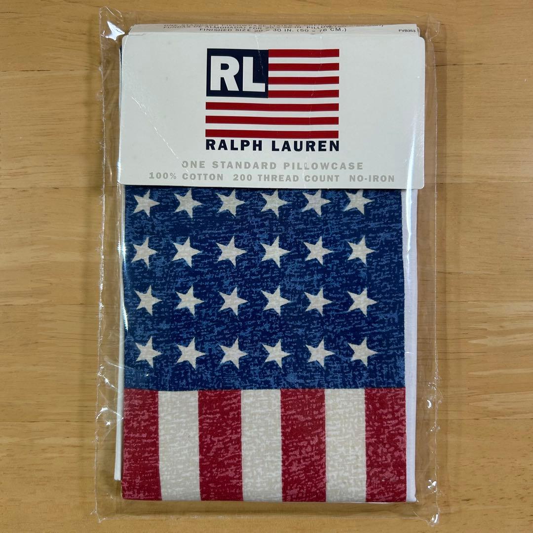 ラルフローレン　枕カバー　ピローケース　ヴィンテージ　MADE IN USA