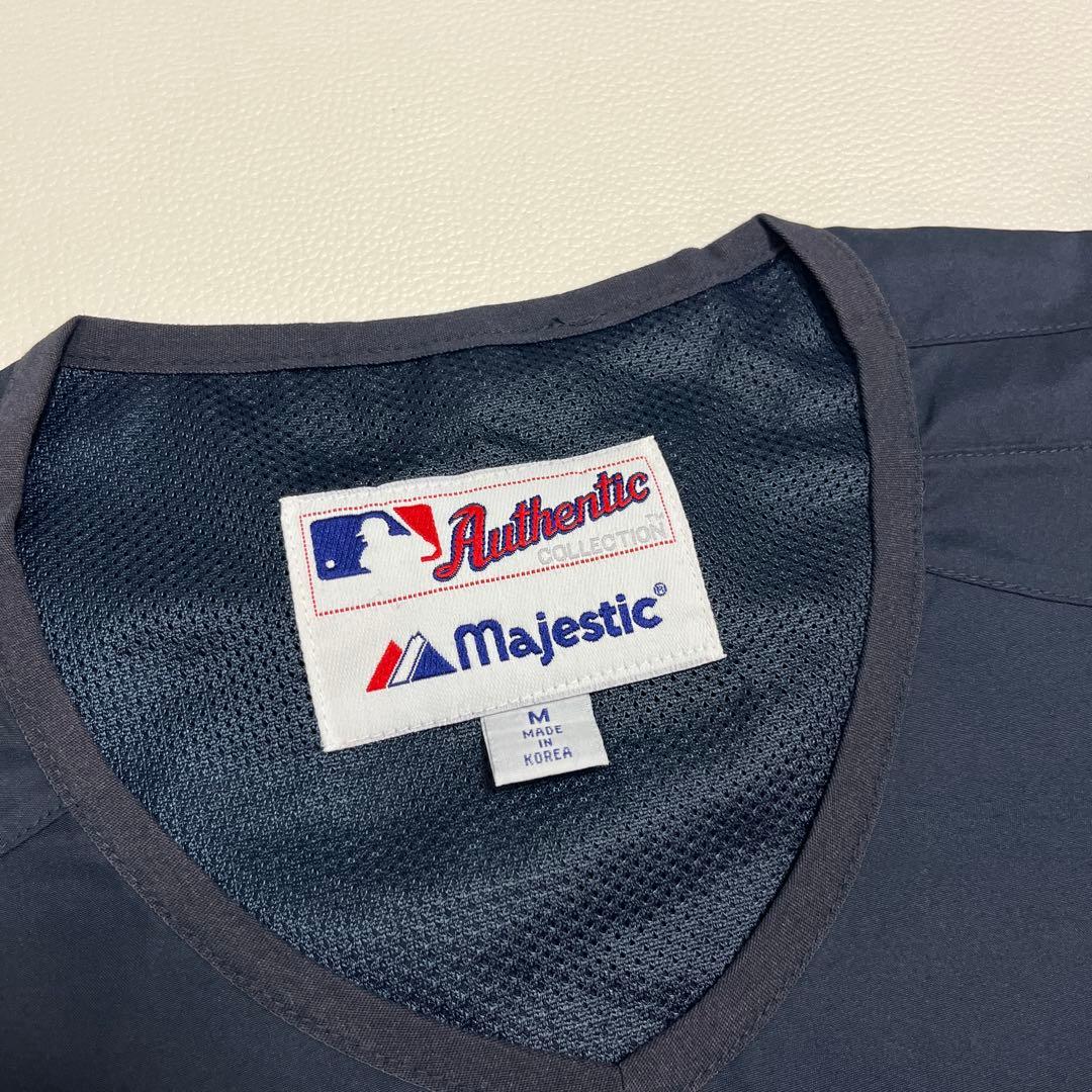 00s Majestic MLB ヤンキース プルオーバー 半袖