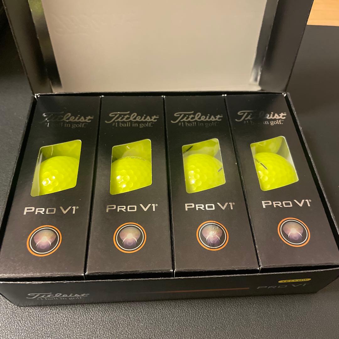 【2025】Titleist Pro V1 ゴルフボール イエロー 12個入り