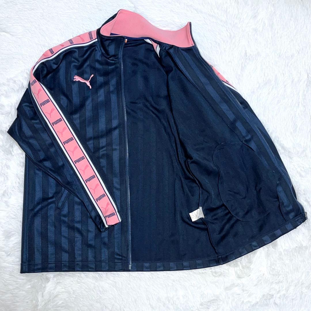 【にゃむ】PUMA ジャージ　上下セット　ロゴ　ピンク　ネイビー