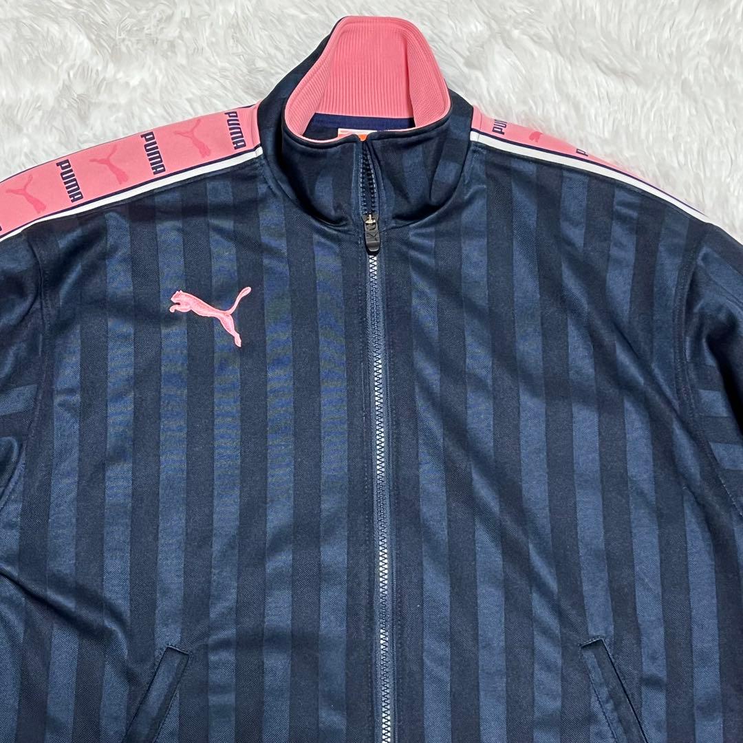 【にゃむ】PUMA ジャージ　上下セット　ロゴ　ピンク　ネイビー