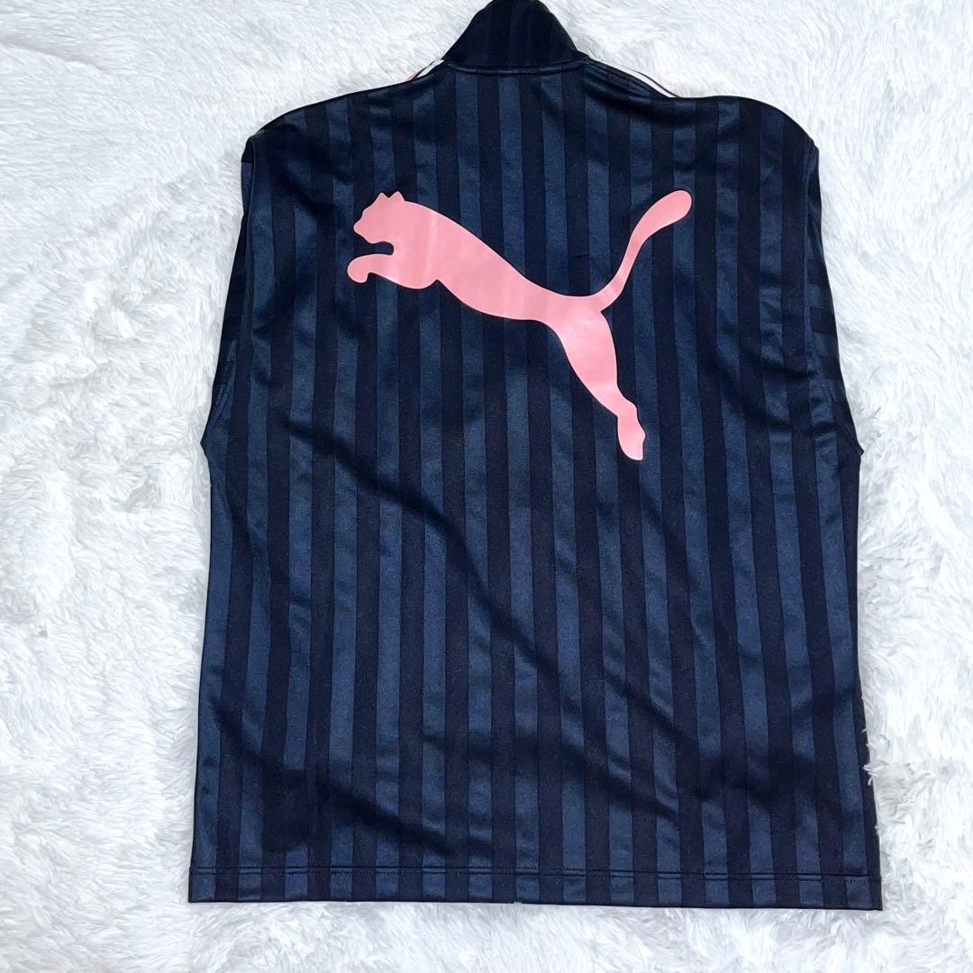 【にゃむ】PUMA ジャージ　上下セット　ロゴ　ピンク　ネイビー