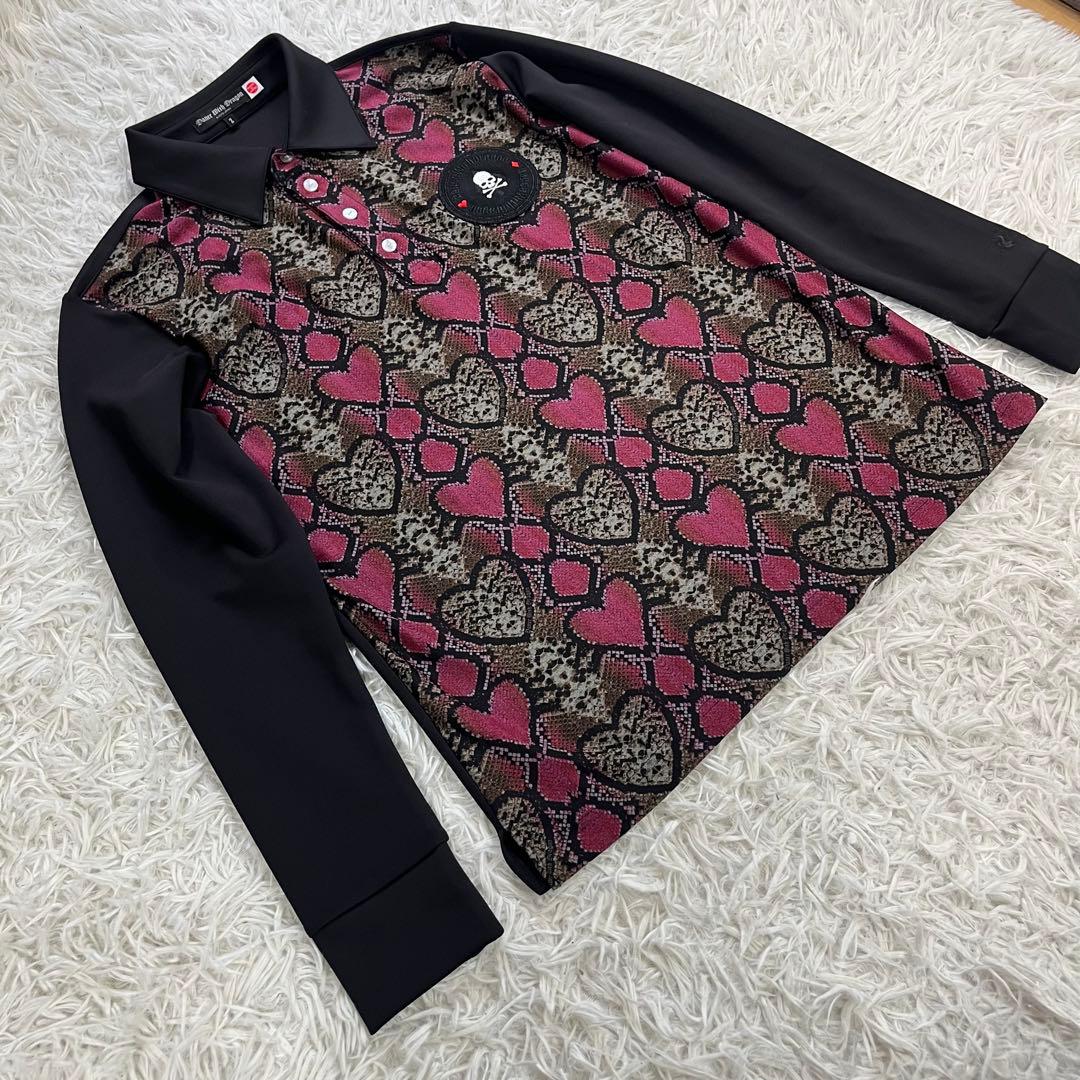 【美品】DANCE WITH DRAGON セットアップ 総柄 M パイソン柄