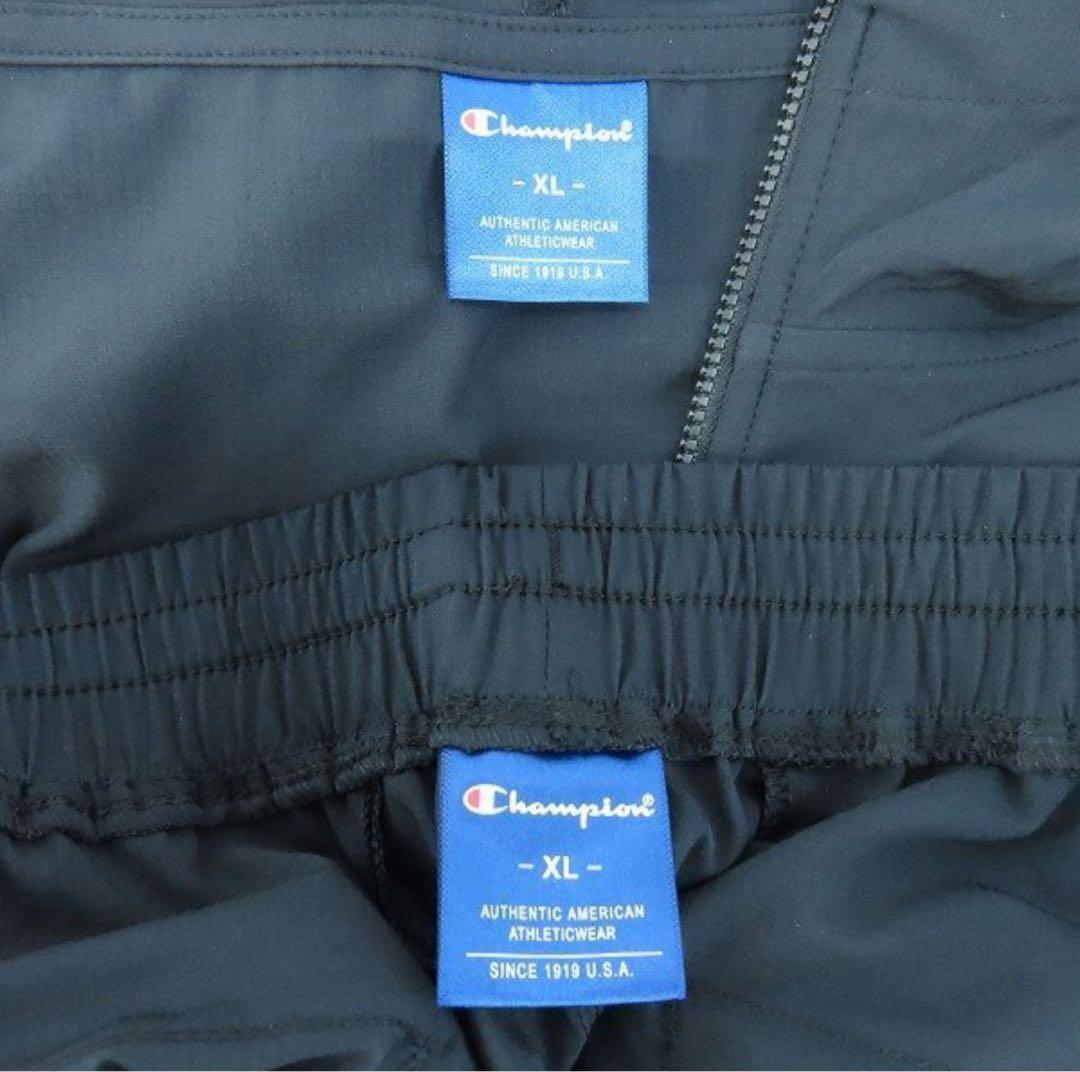【新品】Champion／チャンピオン ジャージ上下 セットアップ ブラックXL