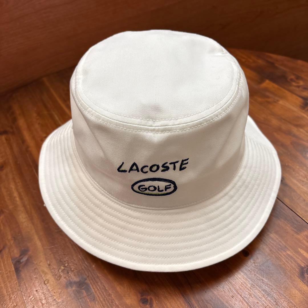 LACOSTE GOLF ホワイト バケットハット　新品未使用