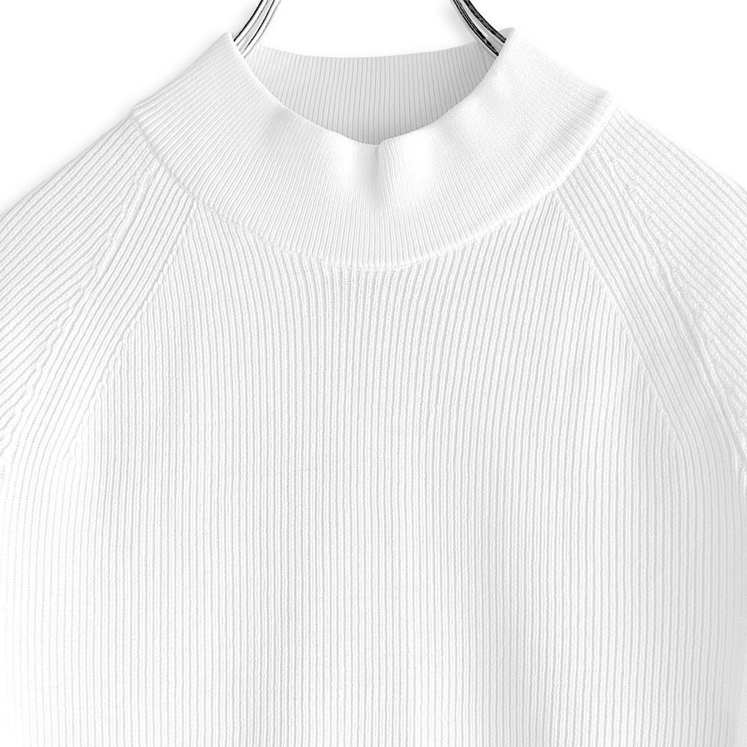 126 パーリーゲイツ 定価30800円 タートルネックニット 白 サイズ2 L