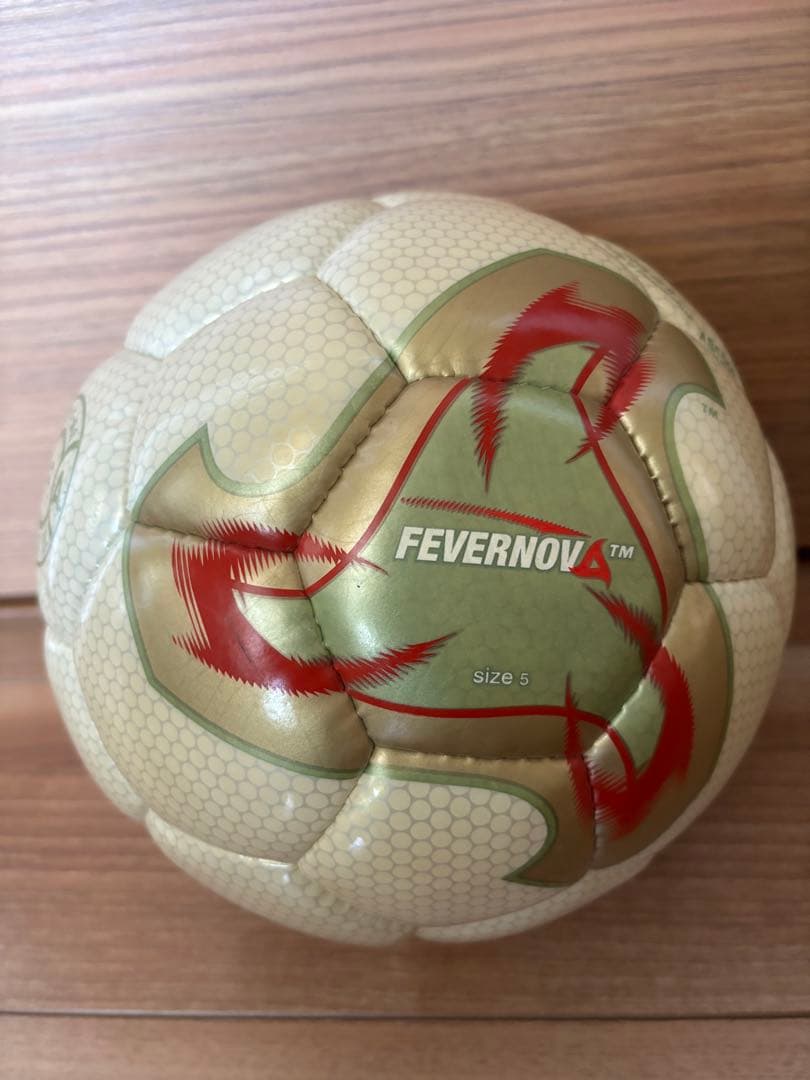日韓ワールドカップ ボール Fevernova 公式試合球 5号球 JFA検定球