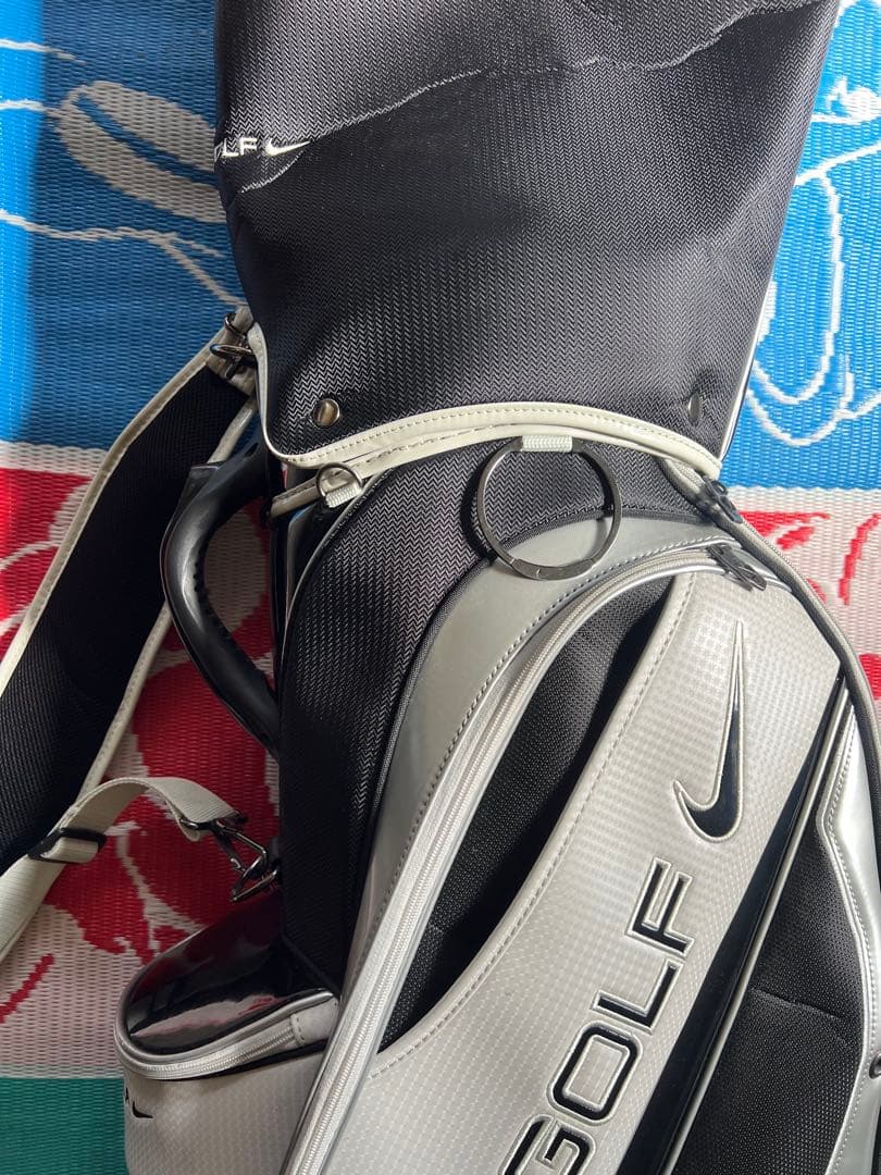 NIKE GOLF キャディバッグ ブラック/ホワイト/シルバー