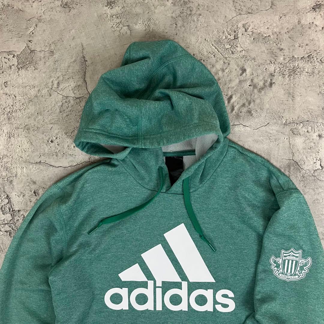 adidas 松本山雅FC プルオーバー パーカー フーディー 古着 グリーン