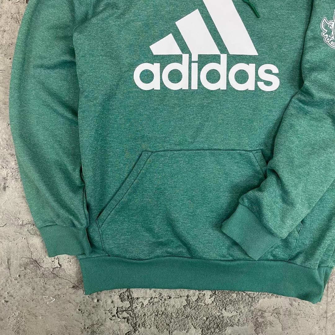 adidas 松本山雅FC プルオーバー パーカー フーディー 古着 グリーン