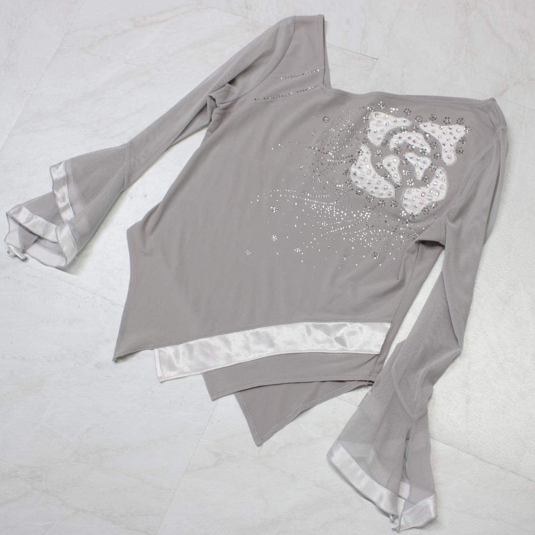 【美品 社交ダンス衣装】上下セット ICHIOKU 白 かわいい 可愛い