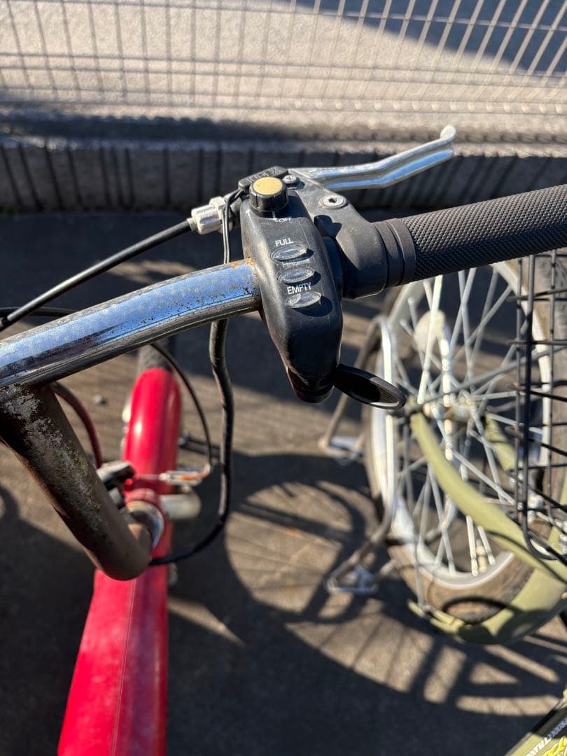 mini ebike 赤 鍵付き