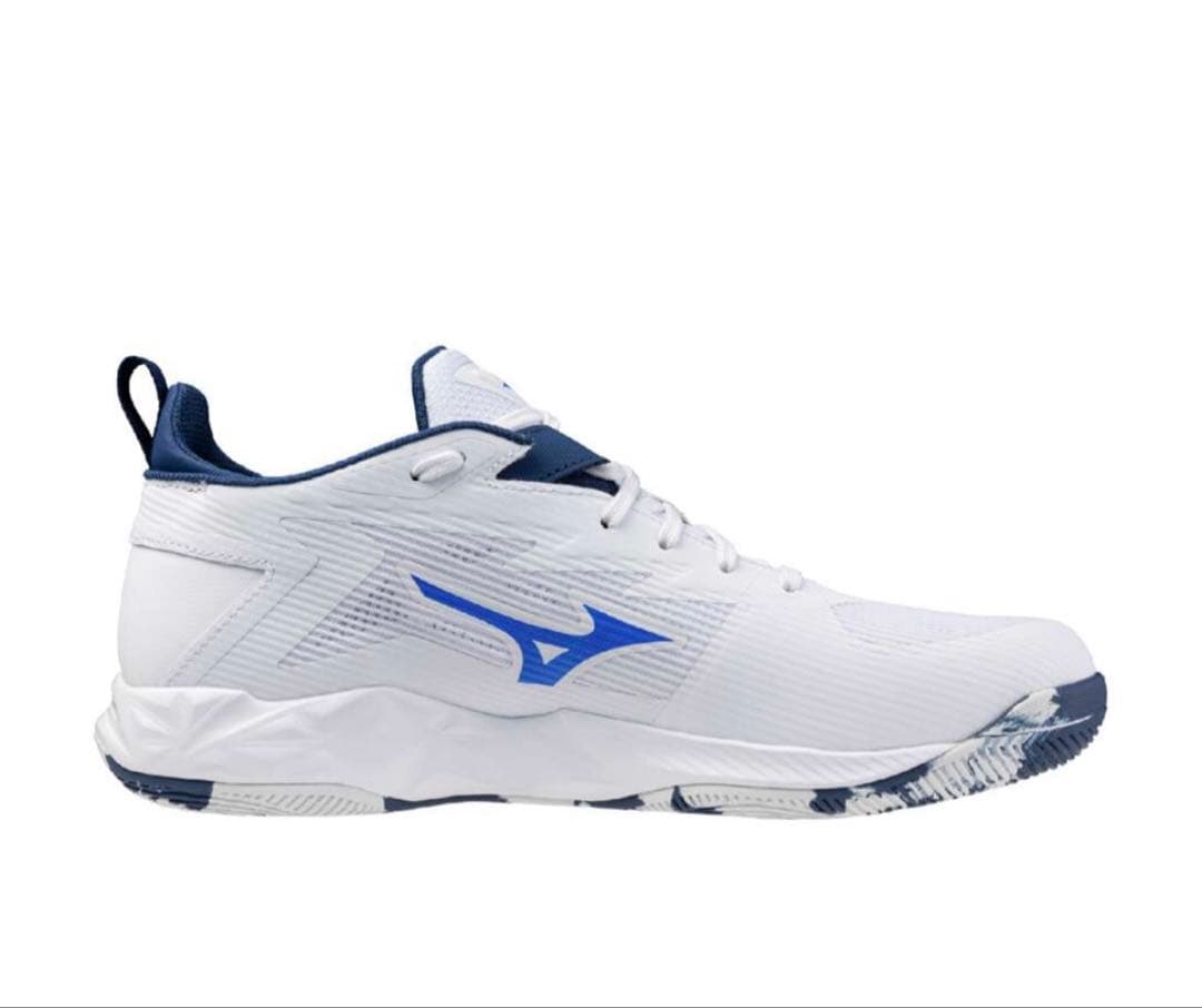 Mizuno ウェーブトランジスタ バスケットボールシューズ ホワイト/ブルー