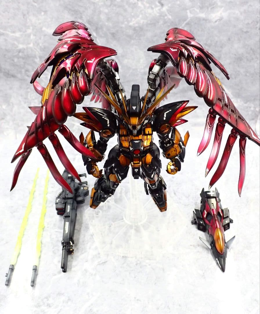 MGSD ウイングガンダムゼロ(EW) リベリオン 全塗装 ガンプラ完成品