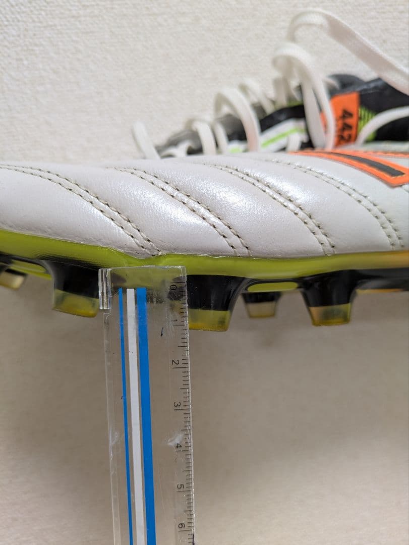 New Balance 442 サッカースパイク ホワイト/オレンジ 28センチ
