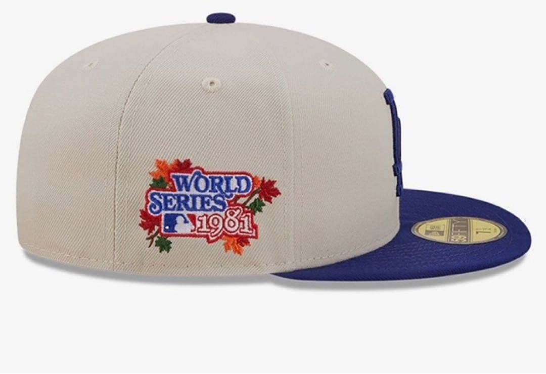 ７7/8⭐️海外限定ドジャースnew era日本未入荷ニューエラ白×青1981年