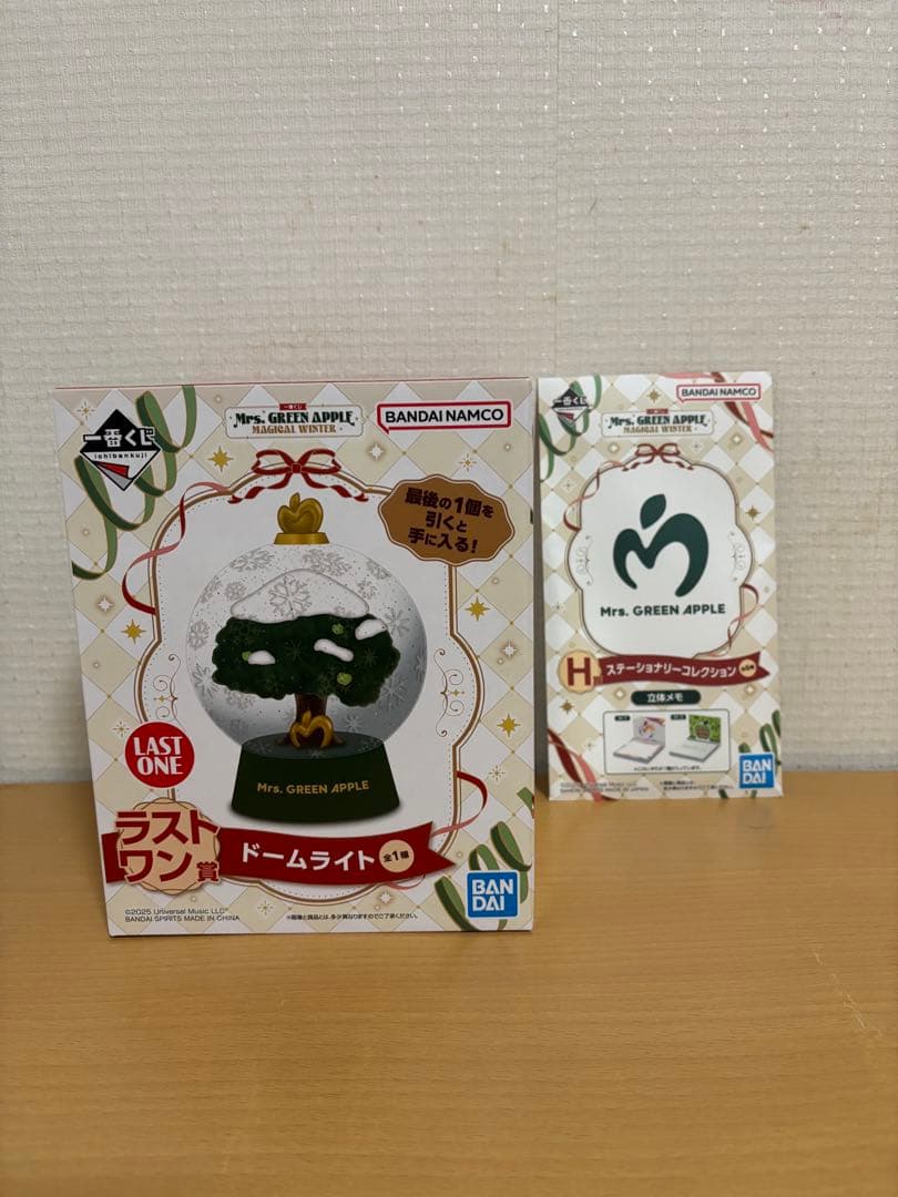 Mr. GREEN APPLE ドームライト、立体メモ、ハンカチセット