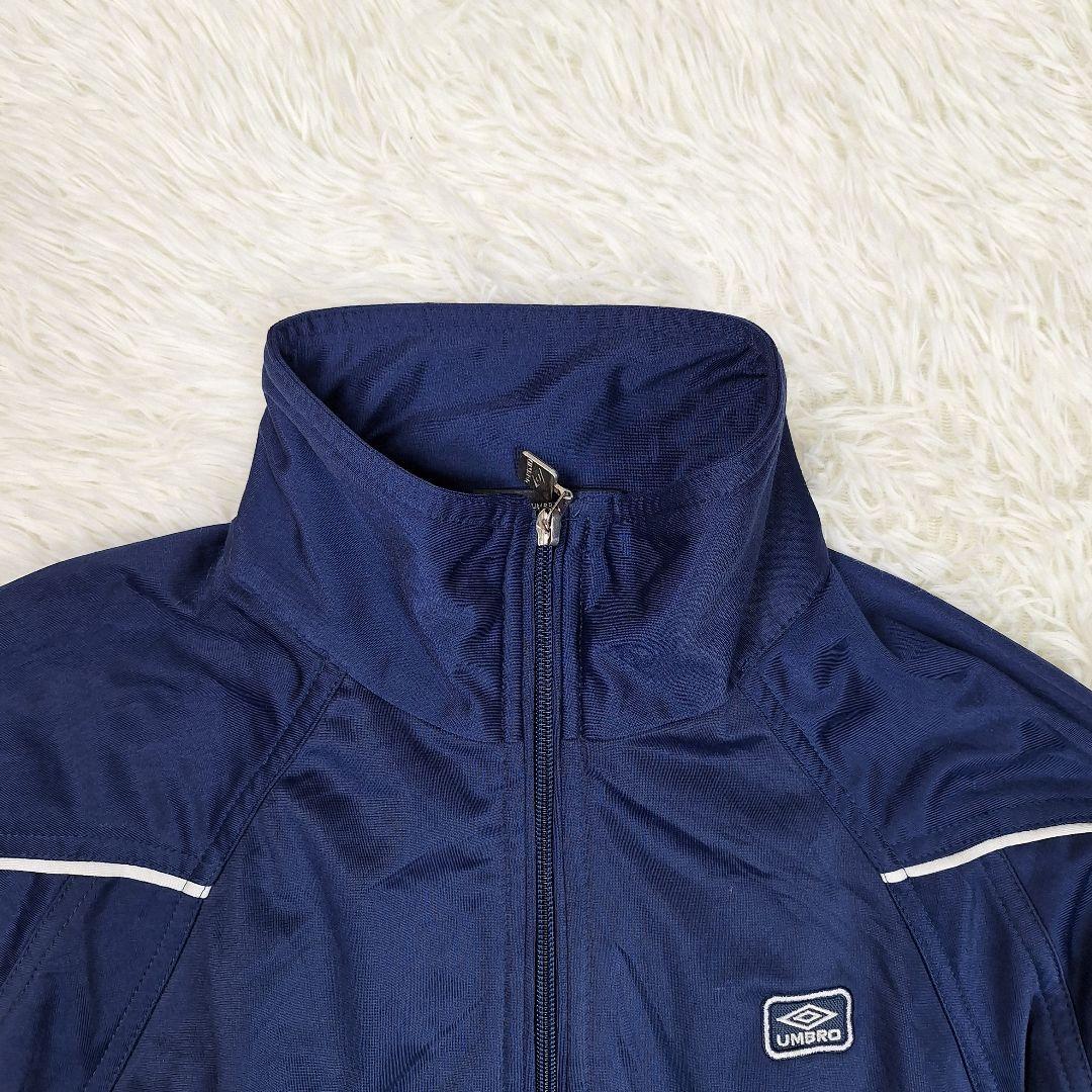 UMBRO　90'　トラックジャケット　ネイビー　ホワイト　左胸ロゴ　M