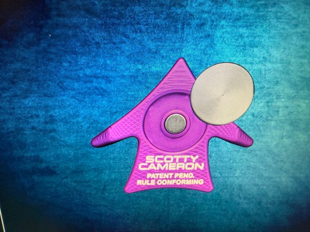 値下げ　Scotty Cameron エアロ　マーカー 紫 収納袋付き