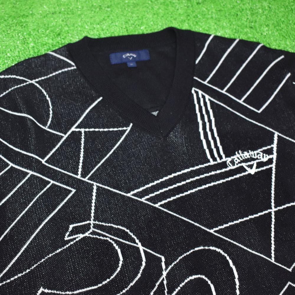 Callaway/キャロウェイ ゴルフ Ｖネックセーター【ブラック/M】美品