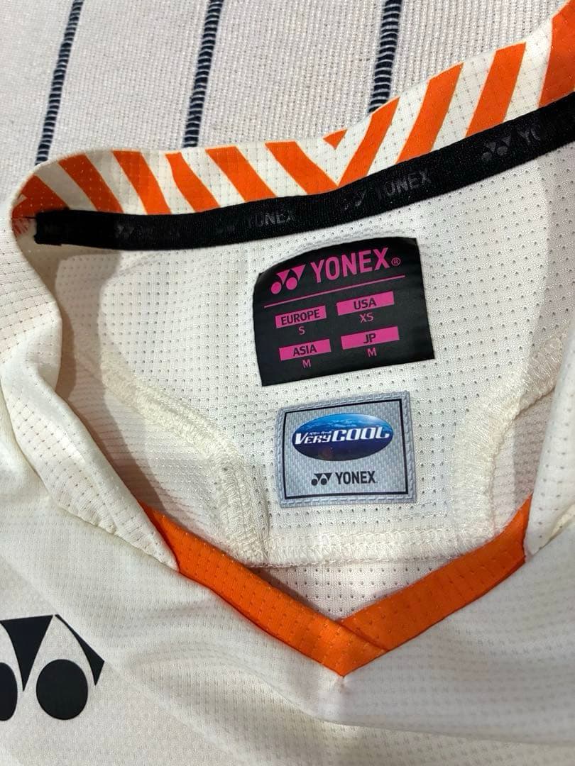 【美品】YONEX 限定ウィメンズゲームシャツ M 20858 クリーム色
