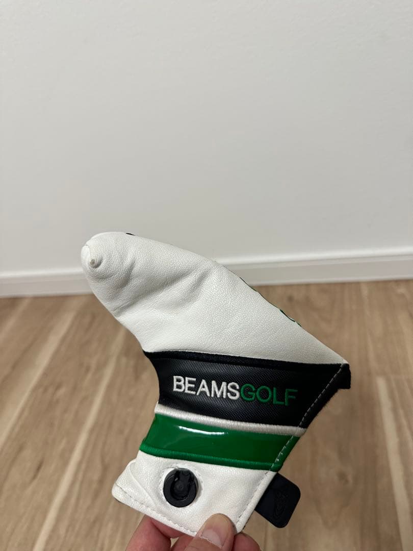 BEAMS GOLF キャディバッグ ホワイト/グリーン