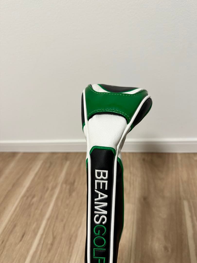 BEAMS GOLF キャディバッグ ホワイト/グリーン