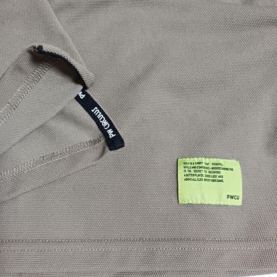 PW CIRCULUS 半袖ポロシャツ　Lサイズ　メンズ　ゴルフ カーキ 美品